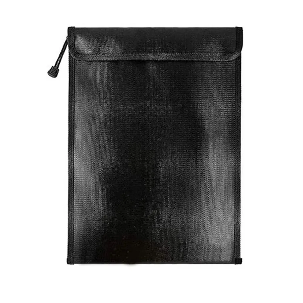 

Waterproof Fireproof Document Bag Portable Zipper Closure Safety Cash Storage Pouch Heat-resistant S/M/L