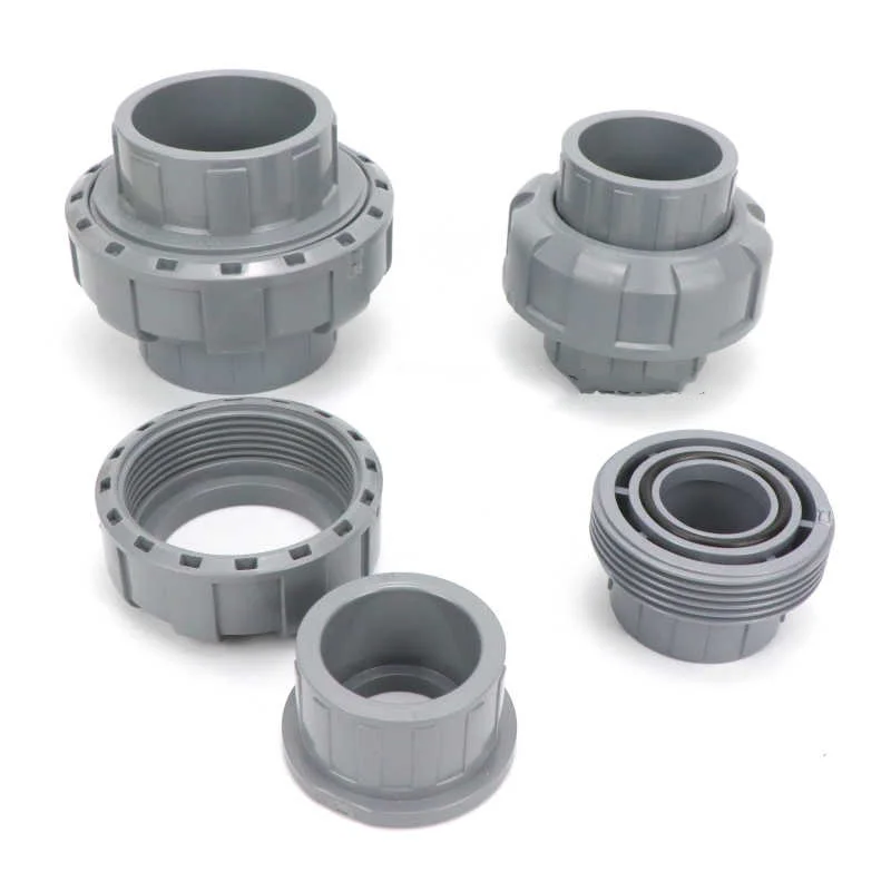 

1-5pcs 20mm 25mm 32mm 40mm 50mm 63mm ID UPVC Union Pipe Fittings Coupler Water Connector for Garden Irrigation Hydroponic System