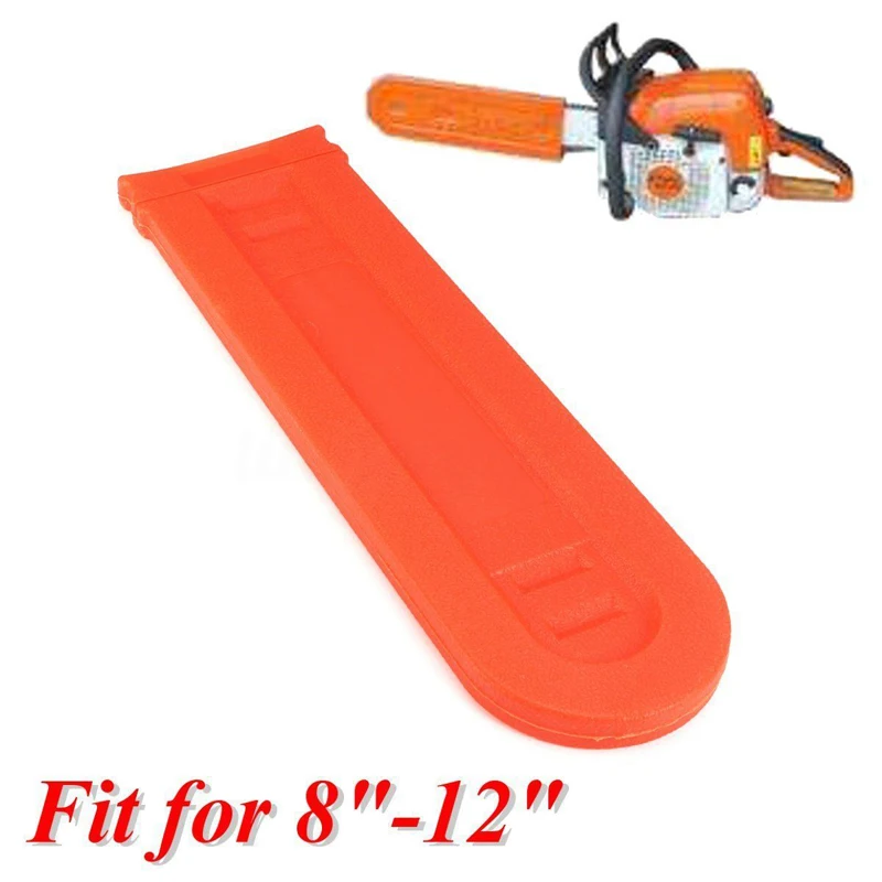 Orange Plastic Chainsaw Bar Scabbard Guard Fits Bars 8 to 12 Provides Functional Protection Against and Physical Wear
