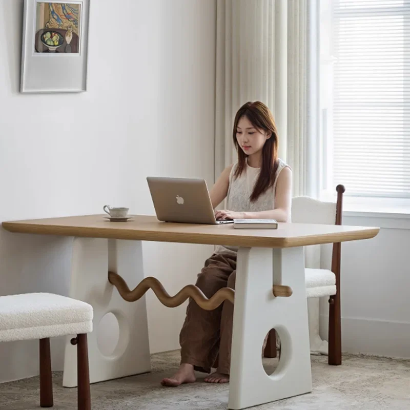 Designer Dining Table Office Writing Lounge High Dining Table Wood Study Restaurant Dressing Muebles Kitchen Furniture