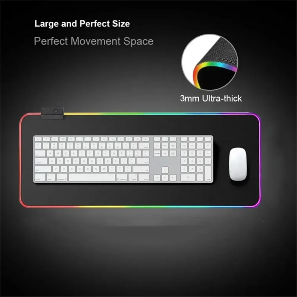 Custom Print DIY Mouse Pad Mouse Pad 1000x500mm With Backlight Deskmat Anime Mousepad PS4 Gamer Desk Computer Mouse Pad