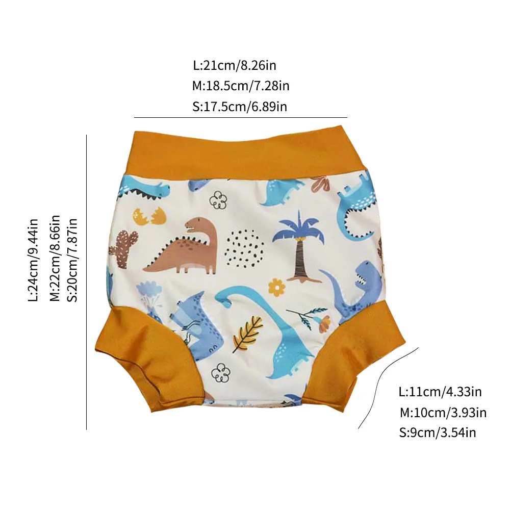Eezkoala  Swimming Diaper Newborn Baby High Waist Swim Nappies Washable Baby Swimwear Cloth Diapers