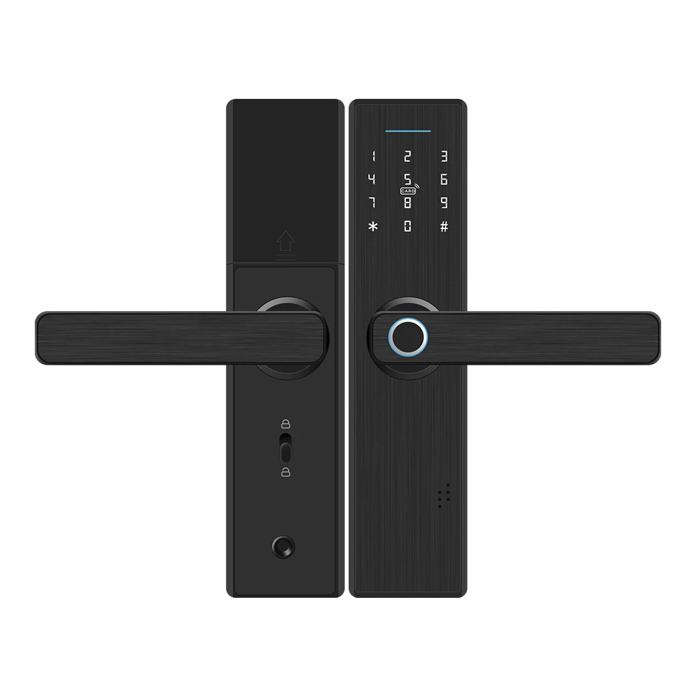 

Smart Home Hotel Door Lock With WIFI Fingerprint & Digital Keypad Touch Screen Remote Control Key & Card Access