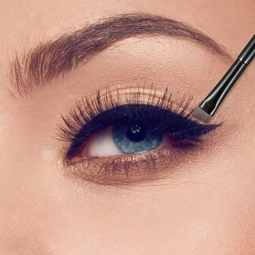Abgewinkelter Eyeliner-Pinsel – Präziser Augen-Make-up-Pinsel für die unteren Wimpernlinie und die Innenecke