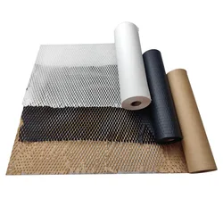 1 Roll Of Honeycomb Paper 30CM*10M Degradable Buffer Anti-Collision Mesh Honeycomb Wrapping Paper Kraft Wrapping Paper