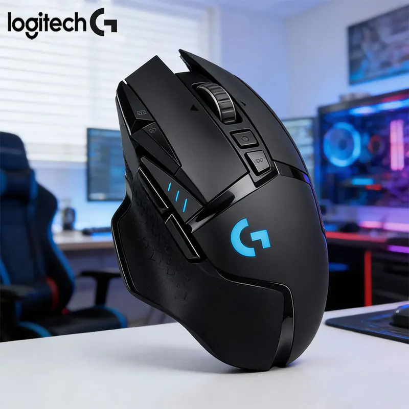 

Беспроводная игровая мышь Logitech G502/M750/G304, легкая, специально для киберспорта PUBG, с высокоскоростным отслеживанием, бесшумная