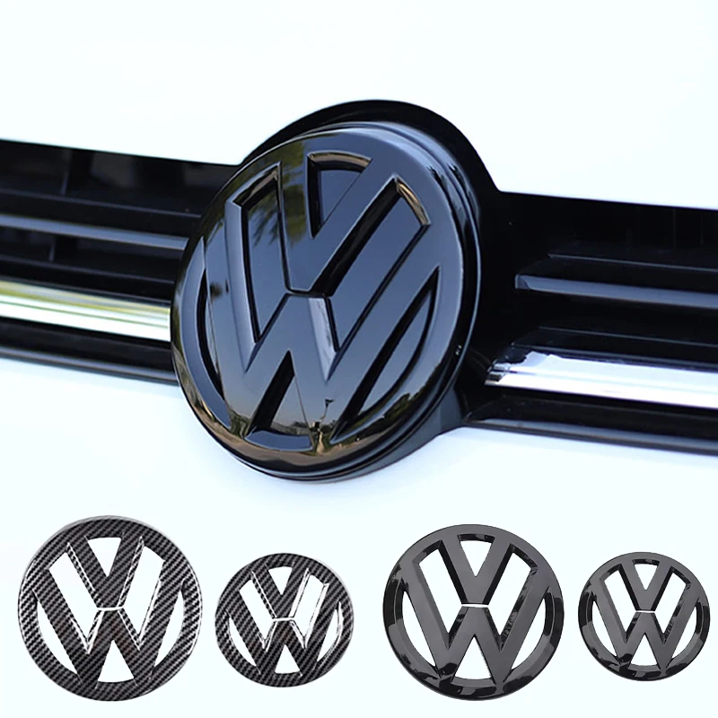 Car Logo Front Grille Rear Trunk Lid Sticker Badge Decals For VW Polo Golf MK6 MK7 MK8 Passat B6 B7 B8 Tiguan CC T-ROC Arteon