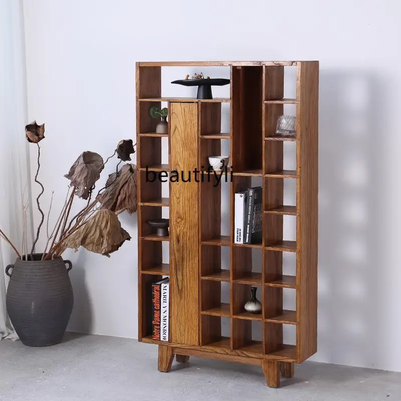

Solid wood bogu frame old wood storage display cabinet tea room shelf furniture teacup