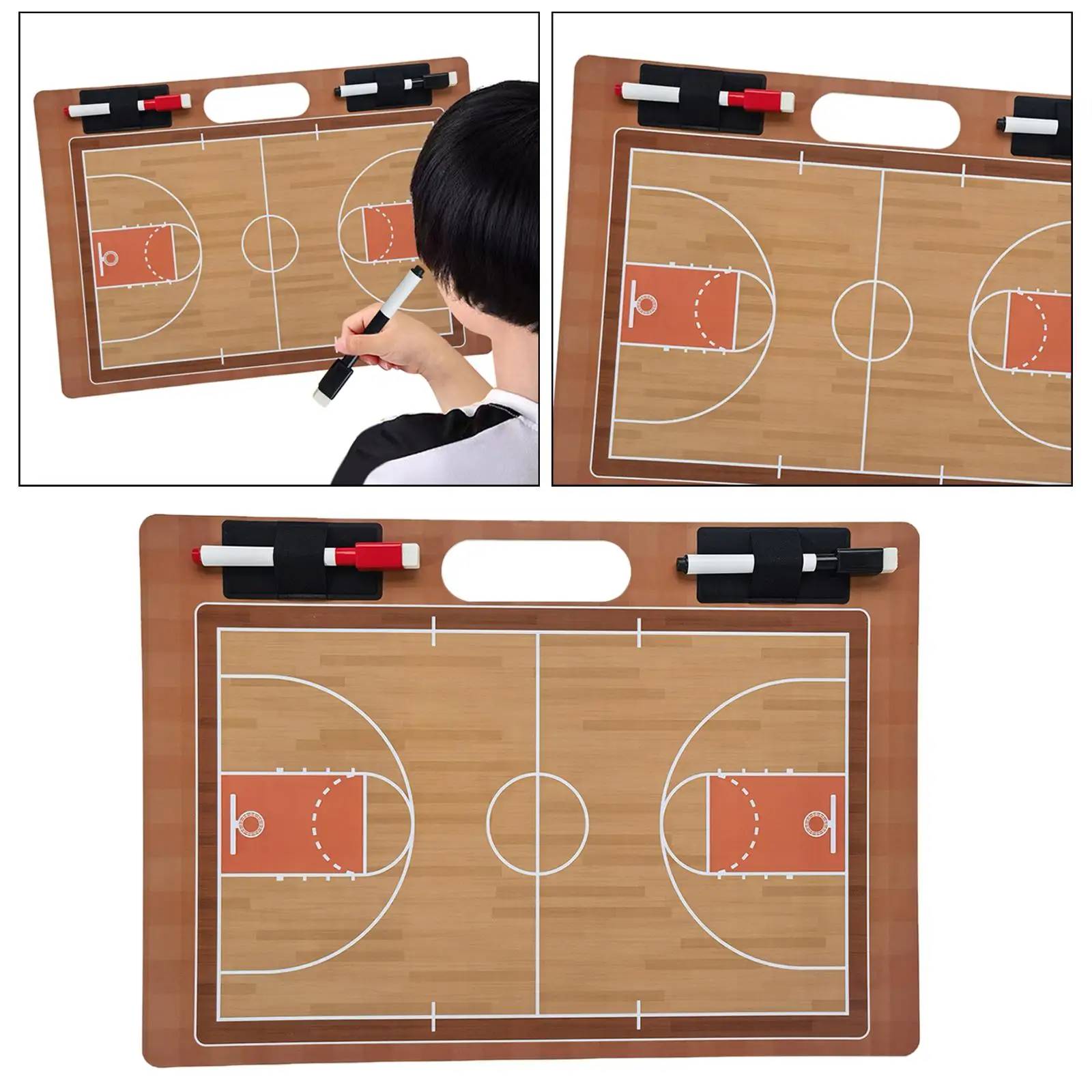 

Basketball Coaching Board Play Board Basketball Clipboard Dry Erase Coaches Board Plan Demonstration Plays Strategizing Gym