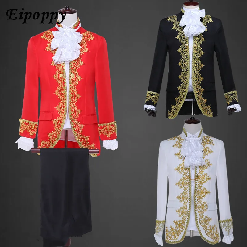 

Stage Performance European Drama Court Performance Costume Men Studio Theme Men 's Dress Hosting Costumes