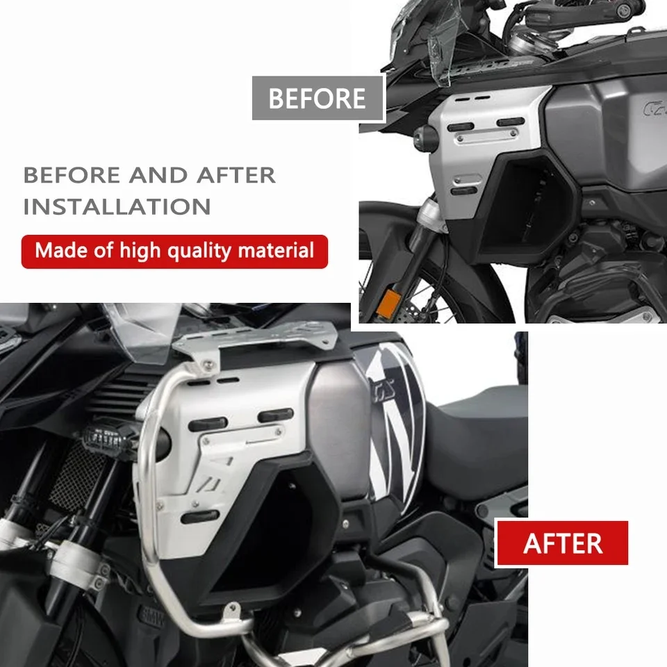 ملحقات المصد العلوي للدراجة النارية، واقي المحرك، شريط تحطم الطريق السريع، حماية الإطار الجديد