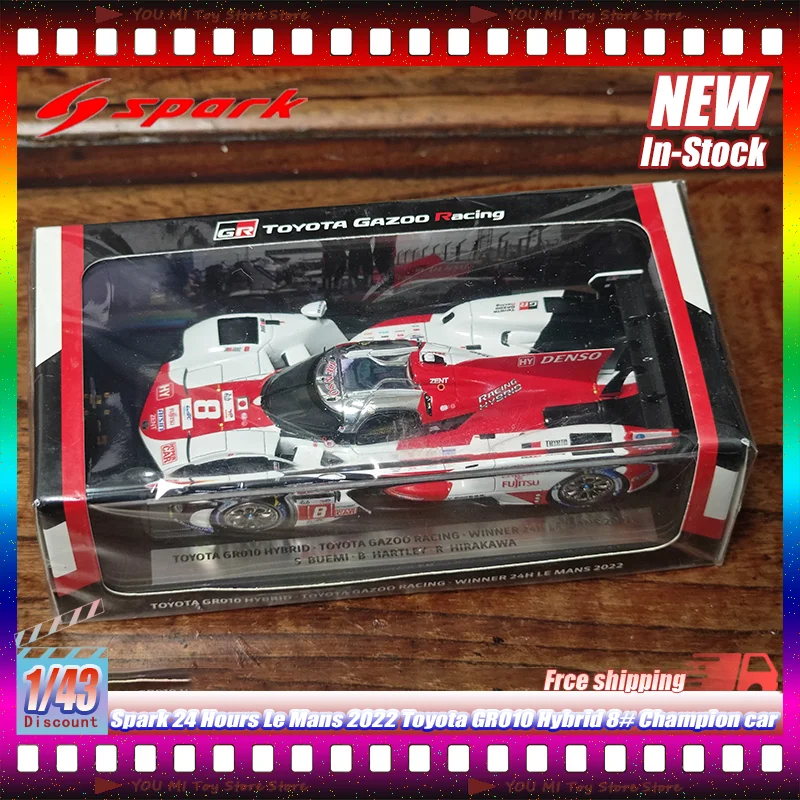 

Новинка! Модель Spark 1:43 24-H Le Mans 2022 Toyota GR010 Hybrid 8 # Миниатюрная модель гоночного автомобиля Champion из смолы, детская игрушка, подарок