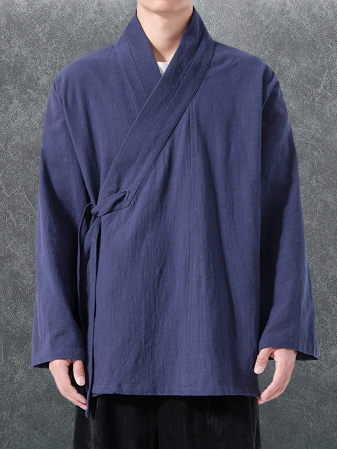 vetement-traditionnel-d’automne-hiver-pour-hommes-manches-longues-coupe-ample-style-hanfu-inspire-de-la-dynastie-ming-motif-champetre-design-simple-en-coton-touri
