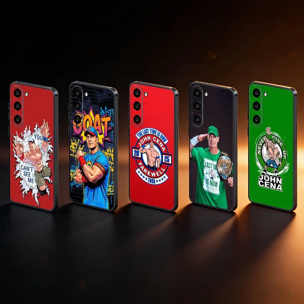 

John wrestler C-Cena Phone Case For Samsung Galaxy A73,A72,A71,A70,A53,A52,A51,Others Soft Black Cover
