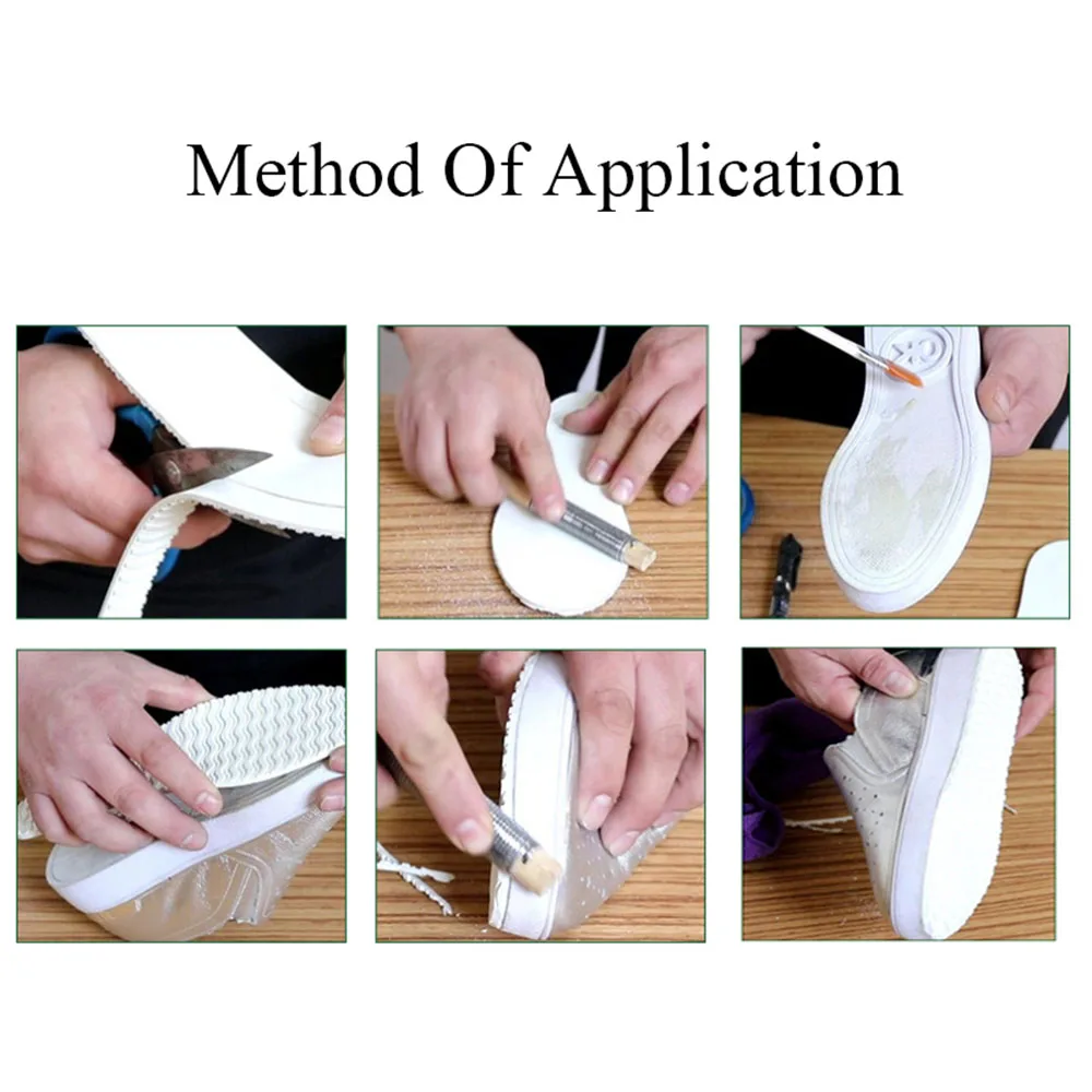 Full Sole Rubber Shoe Soles Outsoles Pad Anti Slip Repair Worker Sole Stickers Wear-resistant DIY Protector Shoe Repair Sticker