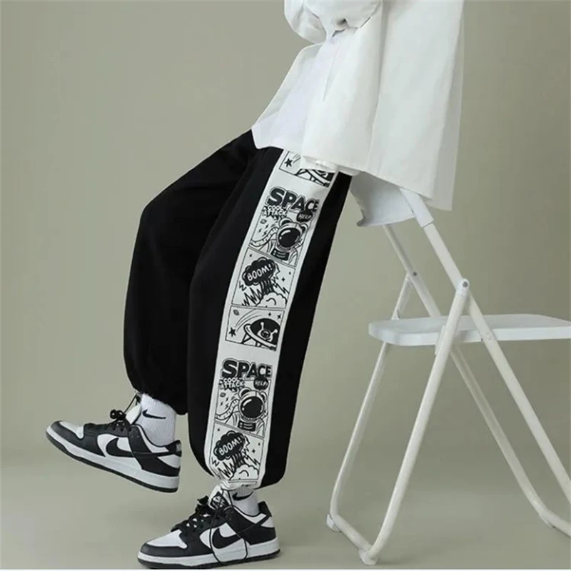 

Print Sweatpants Men Casual Straight Pants Loose Trouser Men's Sport Pants