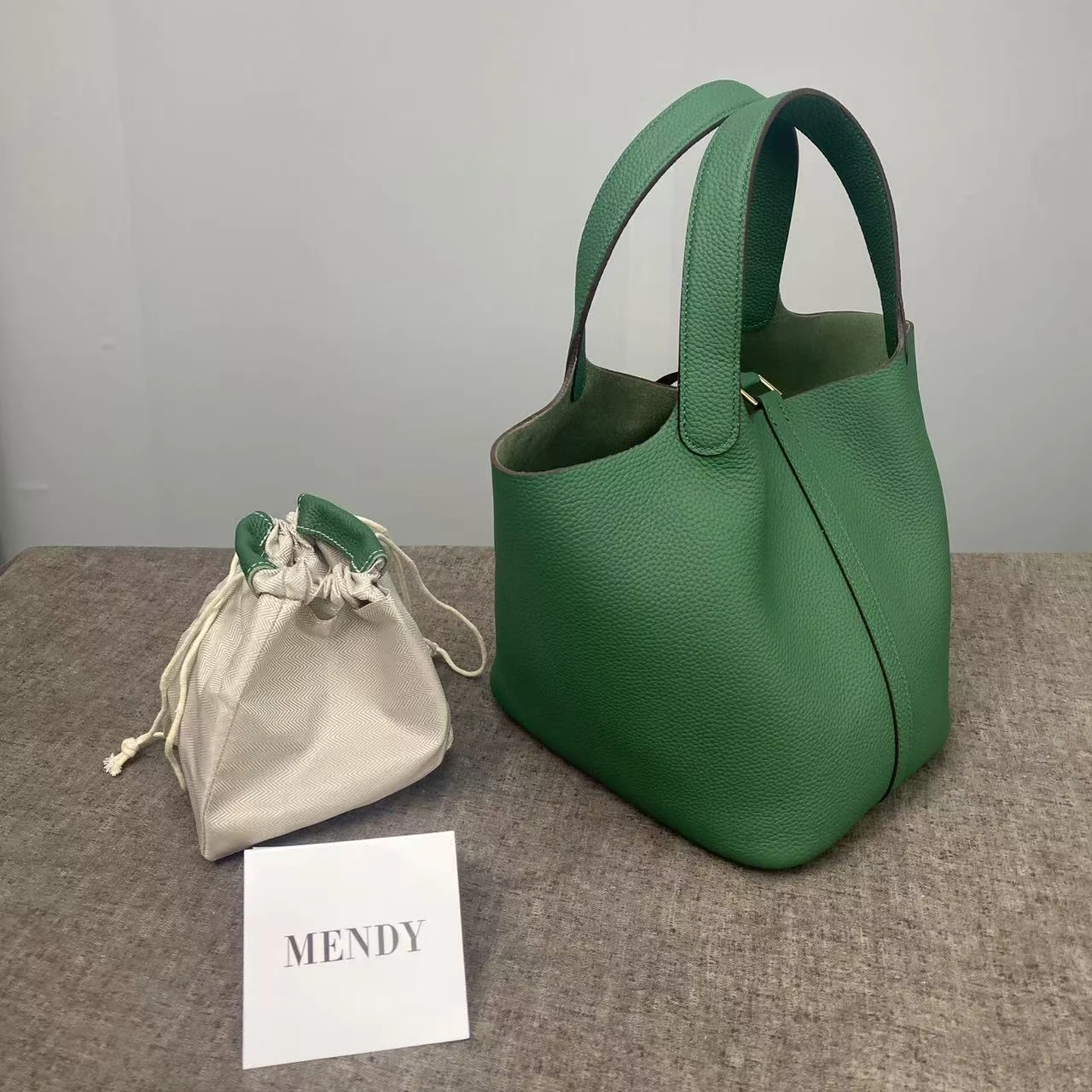 Women's Bag Bucket Bags Female Tote Bag High Quality Hand Bag Ladies Designer Luxury Genuine Togo Leather Shoulder Bag Organizer - view 5