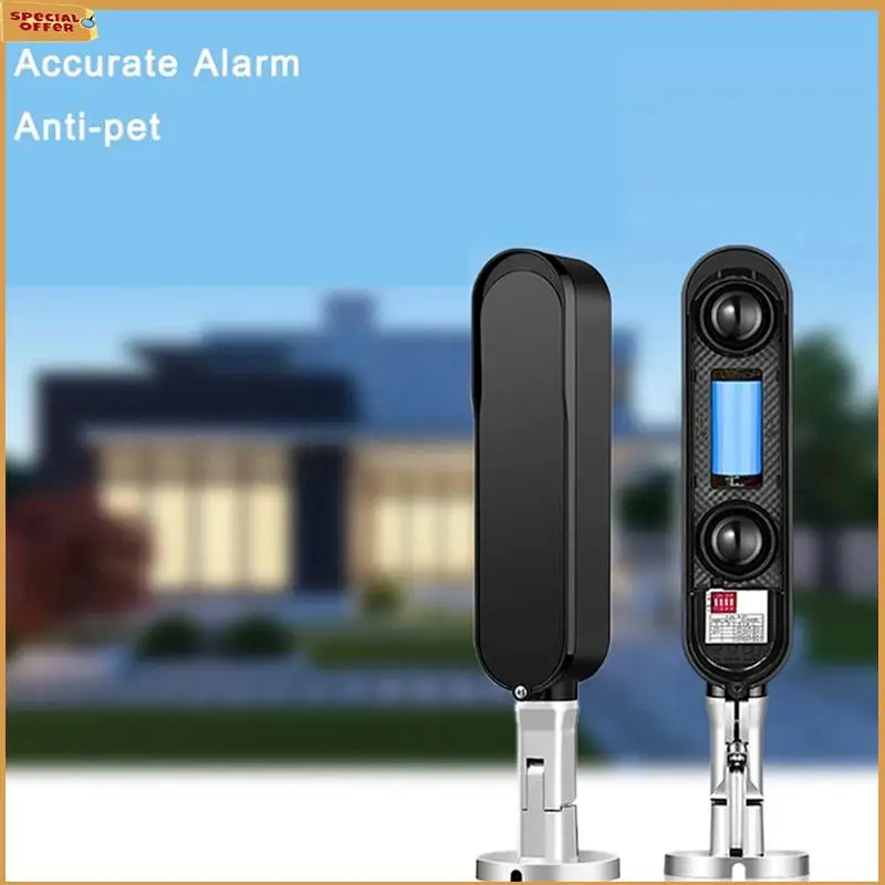 A69Z 433Mhz Wireless 60M Sensor Alarm 2 Beams Active Infrared Detector For Outdoor Park Home Security System