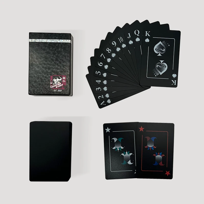 

Black elves Poker Waterproof Plastic Playing Cards Matte Table Games For Gift Collection
