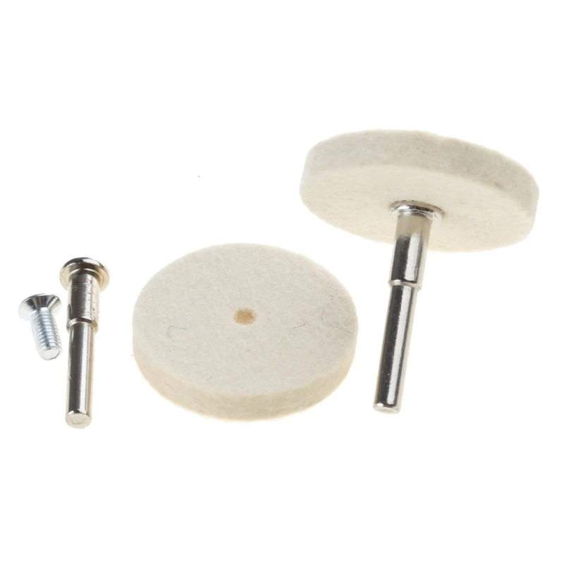 ipiip Compressed Wool Felt Buffer Pads Felt Polishing Wheel Disc Abrasive Tool for Jewelry Processing, Jades Processing