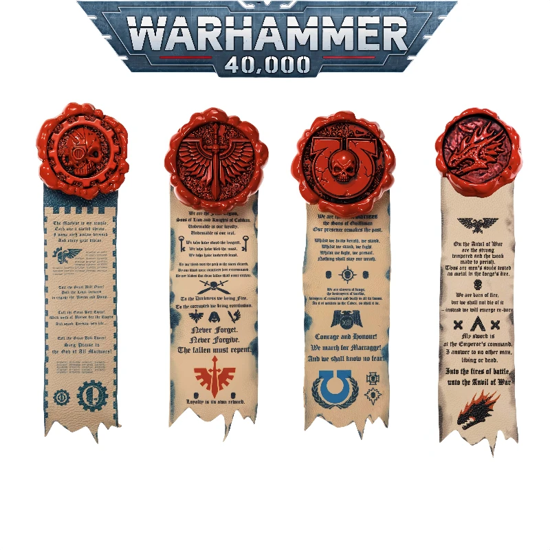 

Genuine Warhammer 40K Ultramarines Salamanders Dark Angels Adeptus Mechanicus Chapter Imprint Brooch Vintage Badge Set Boy Gift
