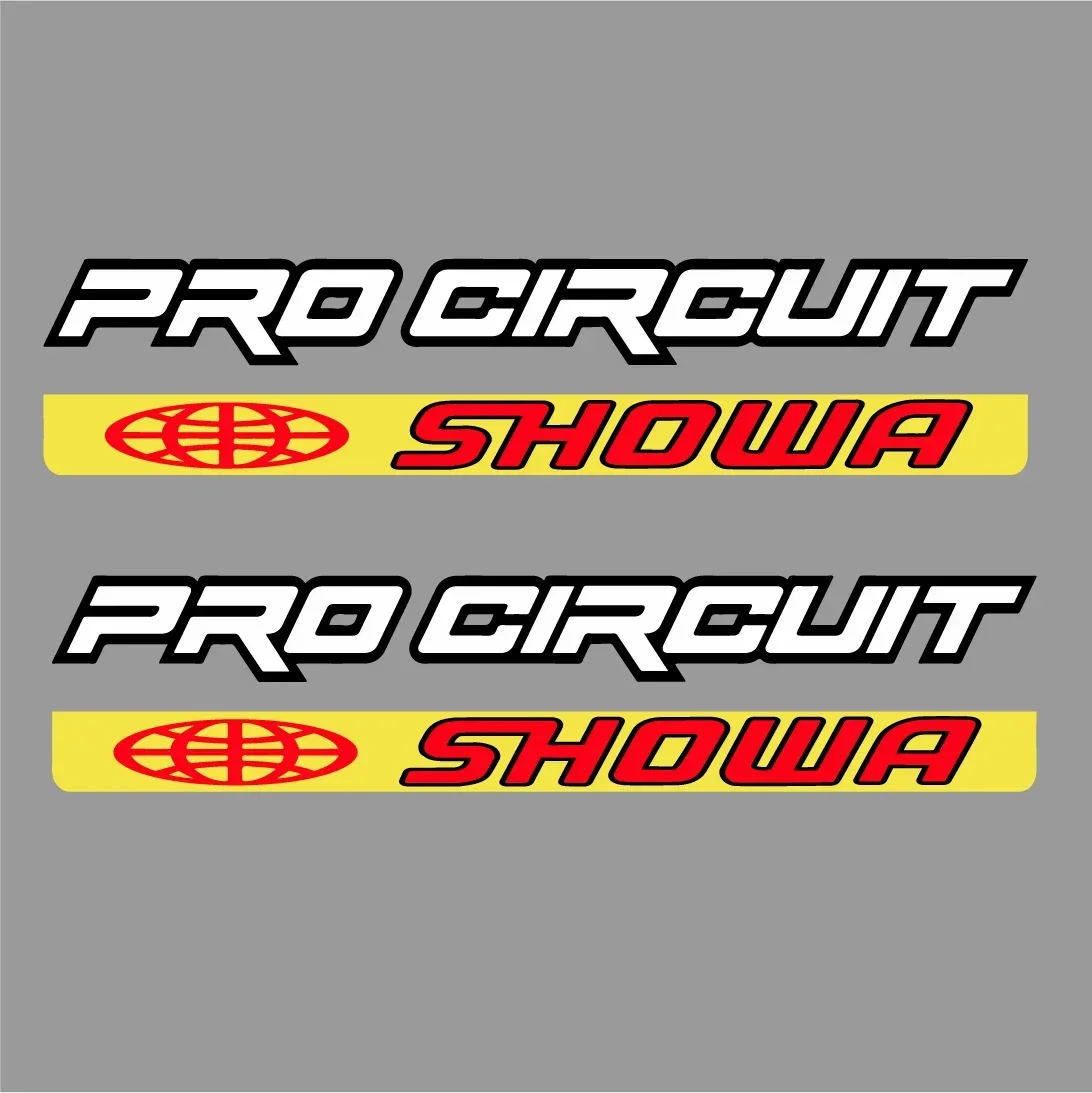 PRO Circuit SHOWA Fork STICKERS MX Dirt Bike GRAPHICS fit all Motocross Bikes Bicycle Waterproof Sticker