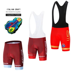 Pantalones cortos de ciclismo para hombre, con almohadilla de GEL 19D, mallas a prueba de golpes, transpirables, licra, triatlón, 2024