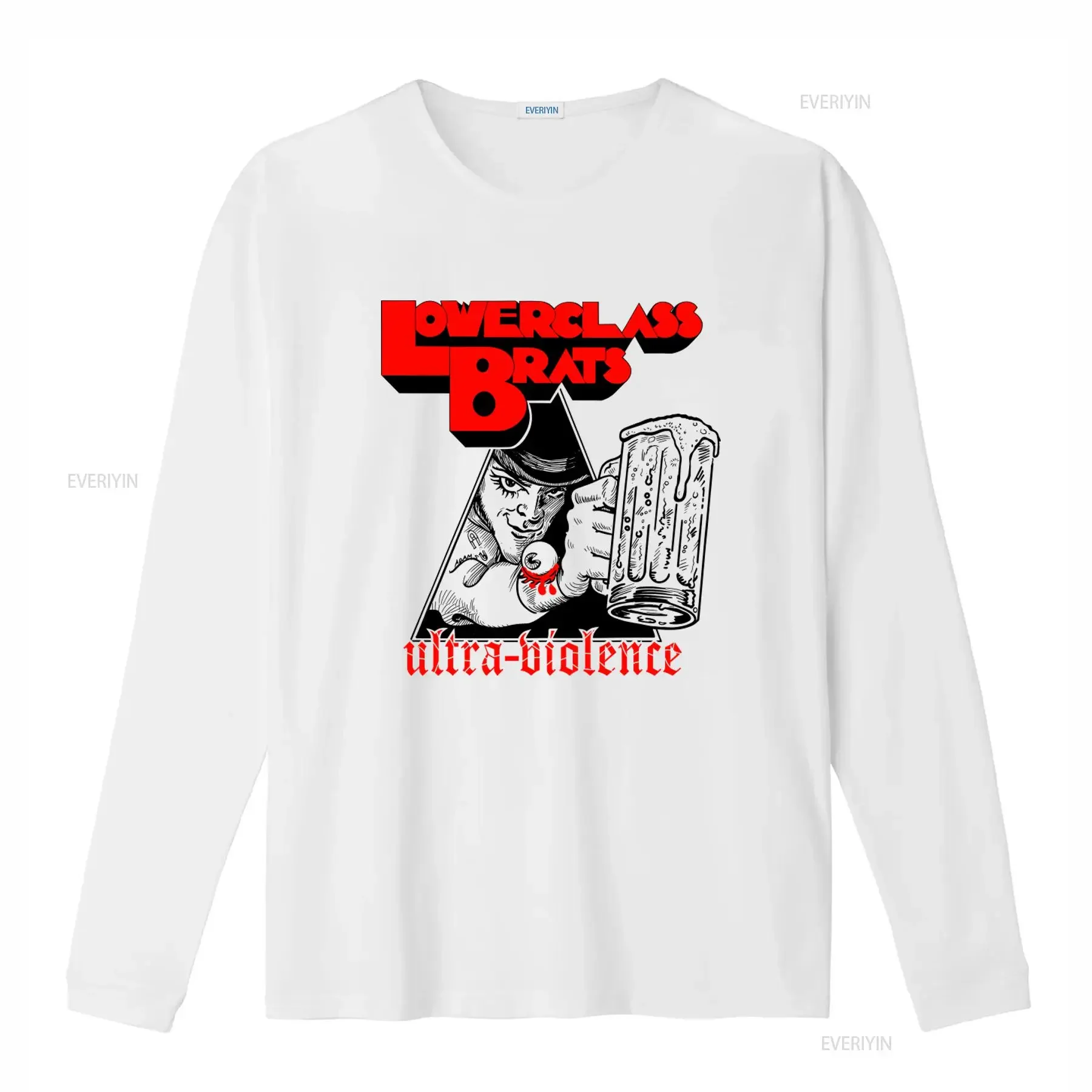 Men's Lower Class Brats Ultra Violence T Shirt X Large Bold Design Perfect for Rock Fans vintage Washed Unisex Comfortable