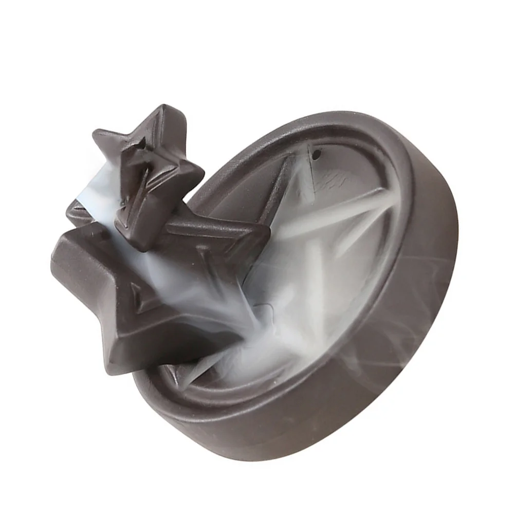 

Purple Sand Censer Backflow Star Burner Smoke Effect Holder Ceramic