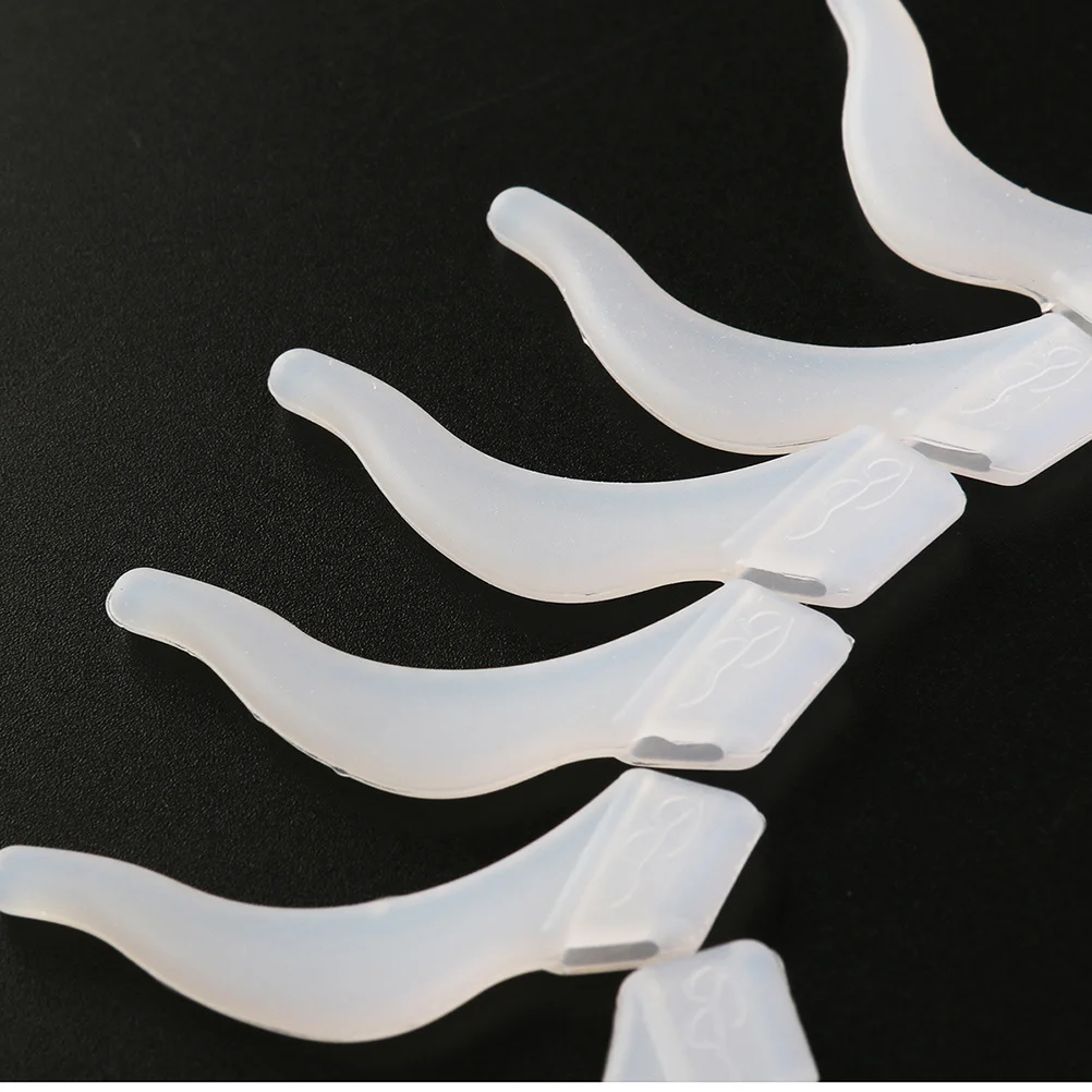 5 أزواج مكافحة زلة النظارات الأذن قبضة هوك قفل أصحاب L حجم الأبيض عدم الانزلاق سيليكون معبد نصائح للرياضة رياضة الشاطئ بركة #2