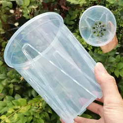 Clear Plastic Orchid Pots With Holes Transparent Flower Pot Succulents PlantPlant Container