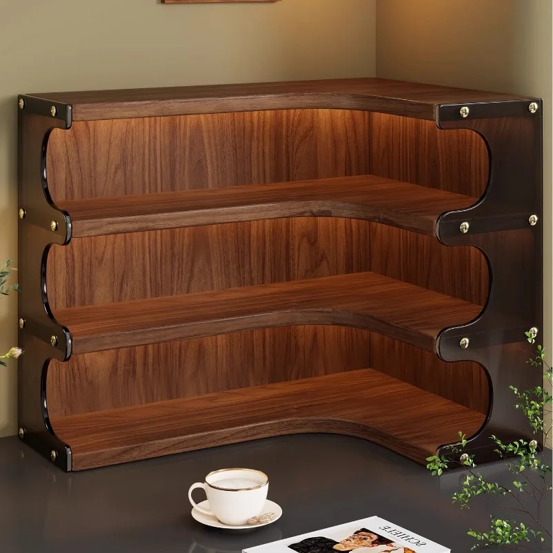 Desktop Corner Cup Storage Rack Tea Cup Coffee Mug Organizer for Side Cabinet Coffee Station