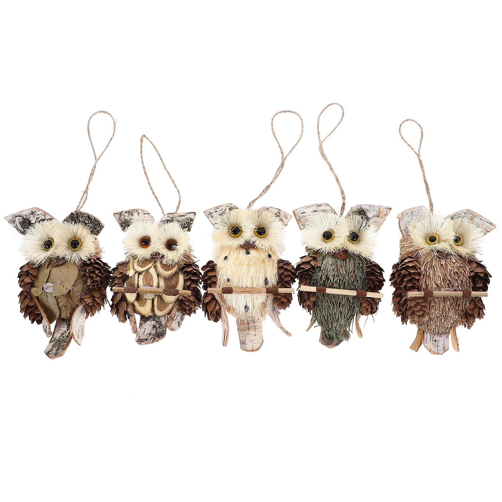 

5 Pcs Owl Pendant Decor for Home Wall Statue Decorations Sculpture Ornaments Hanging Mini