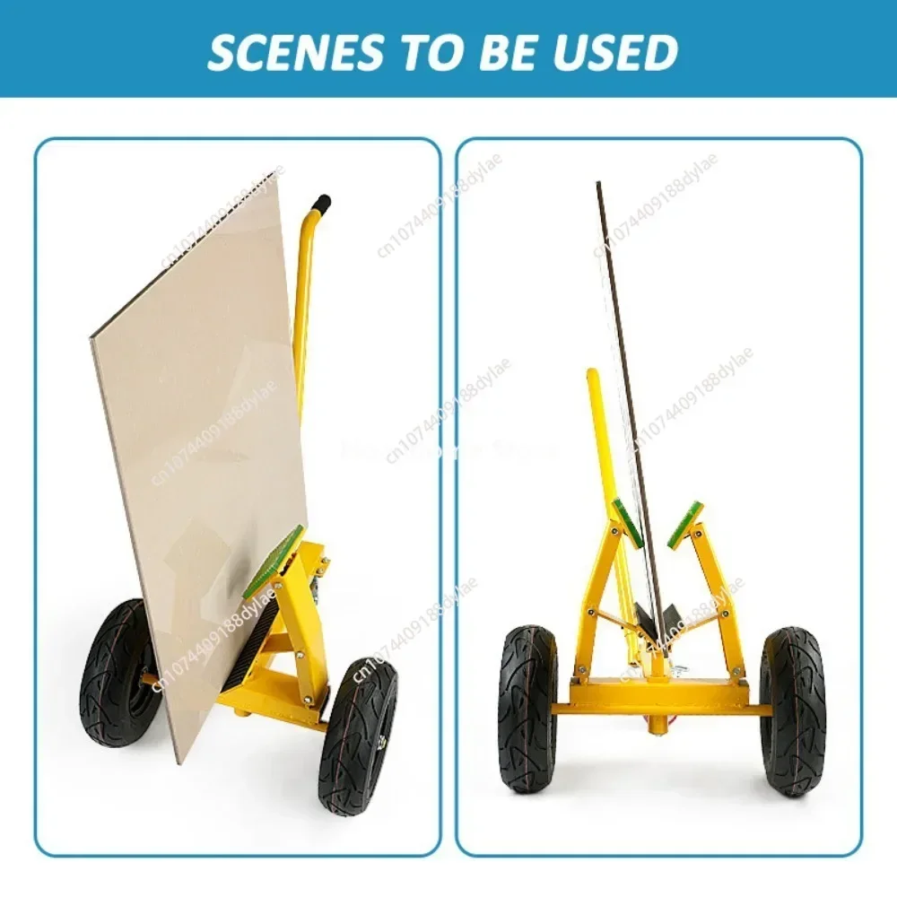 Industrial Heavy-duty Mobile Carrying Transportation Tool Marble Handling Wood Plate Truck Stone Slab Trolley