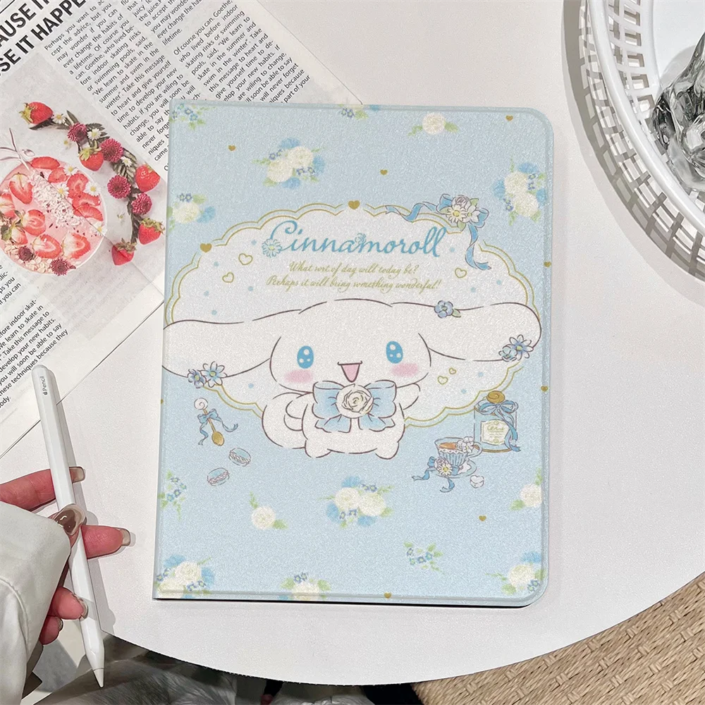 

Cinnamoroll Magnetic Case For iPad Pro 11 7th 8th 9th 10.2 Gen Air 11 4th 5th 11th 10th 10.9 9.7 Mini4/5/6/7 Cover with Pen Slot