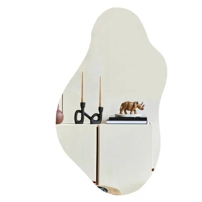 

Frameless special-shaped full-length mirror Internet celebrity wall hanging full body home wall hanging home led light