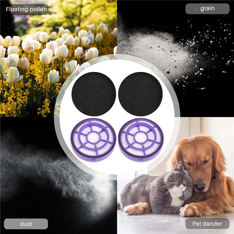 ملحقات المكنسة الكهربائية A39M فلتر HEPA ينطبق على قطع غيار المكنسة الكهربائية PUPPYOO D-526 WP526، قطعتان