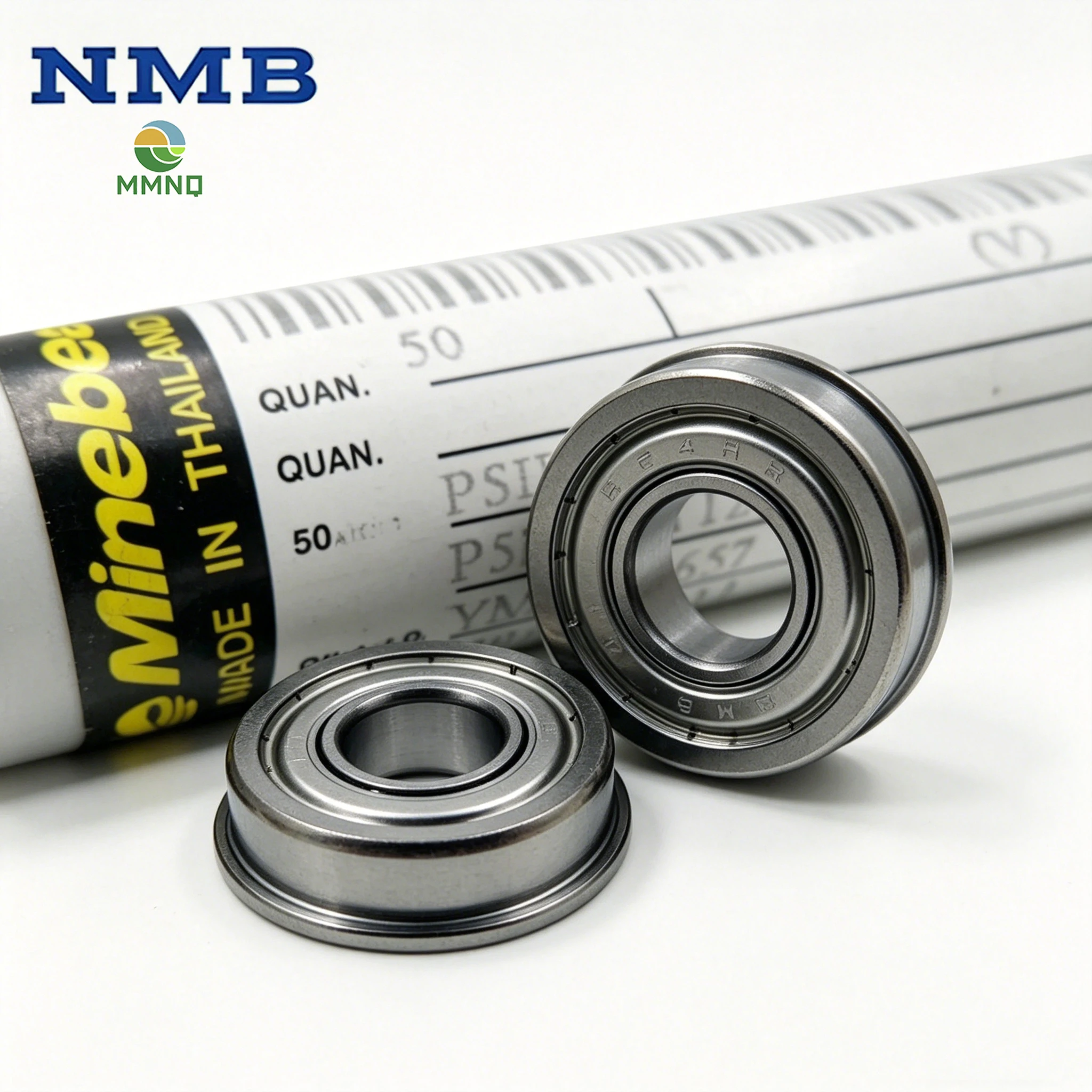 20pcs/100pcs NMB RF-4 RF-4HH High Speed Flange Cup Bearing 6.35x15.87x4.978mm FR4ZZ Precision Mini Rolling Bearing