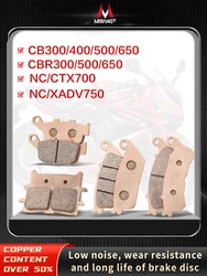 Mrrangt Motorcycle Metal sintering brake pad fit for HONDA CB400/500/650R/F/X CBR650/300 NC/XADV750S/700 CB650R XADV750 CBR650R