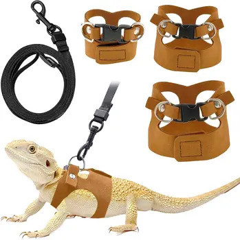 Adjustable Bearded Dragon Harness & Leash Set 1