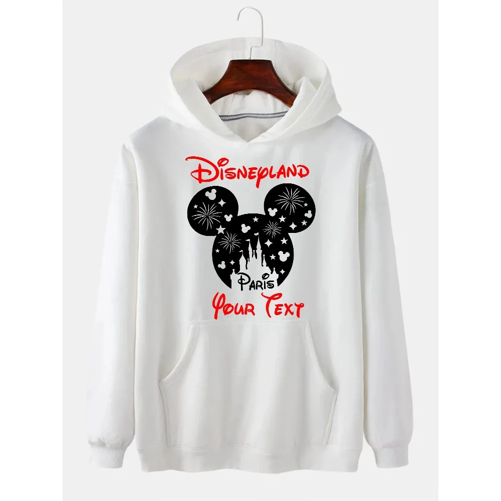O moletom com capuz estampado com tema Disney Mickey é um moletom de casal solto e quente para mulheres da moda no outono de 2025