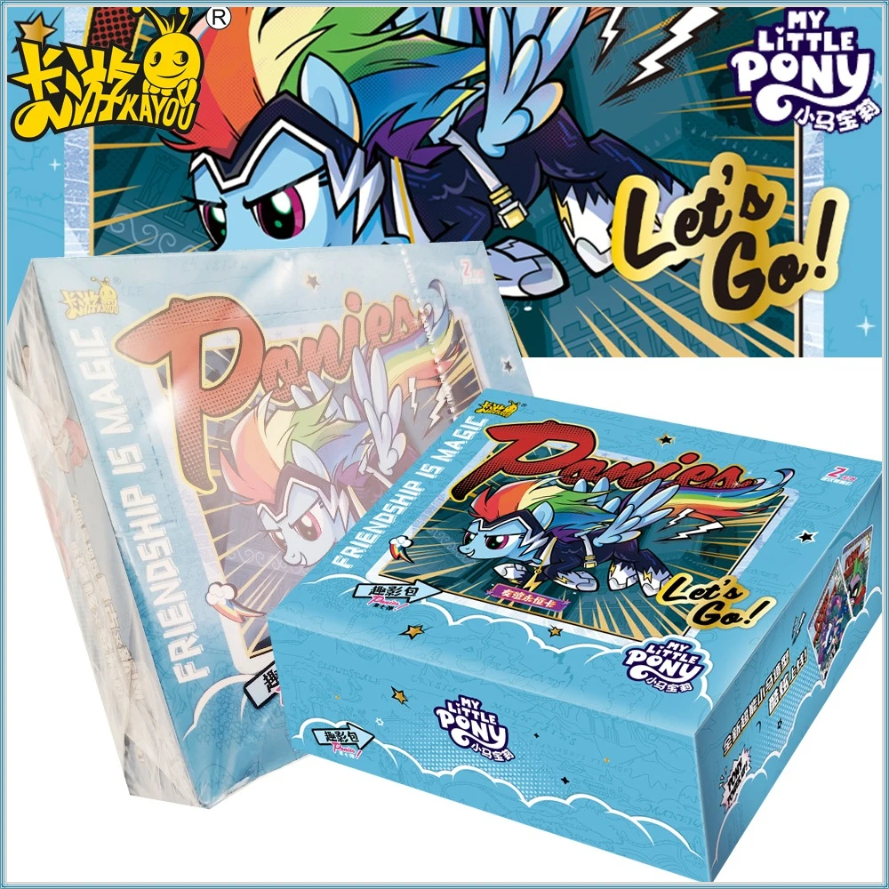 

KAYOU Original My Little Pony Animation Cartoon Collection Cards Fluttershy Graffiti Art Colorful Vitality Character Cards Gifts