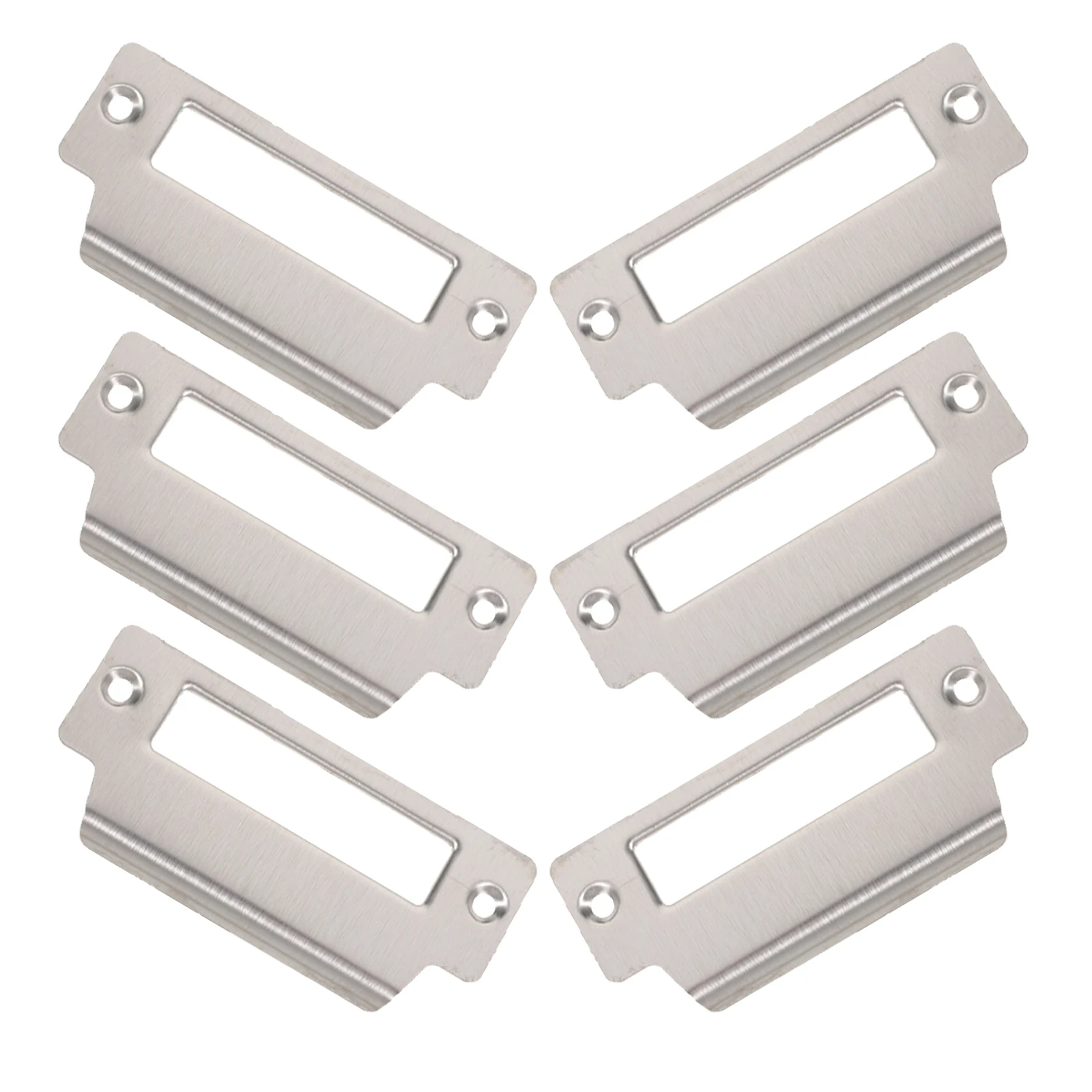 

6pcs Stainless Steel Door Strike Plate Reinforcement Front Garage Door Covers Hole Filler Plates Durable Replacement