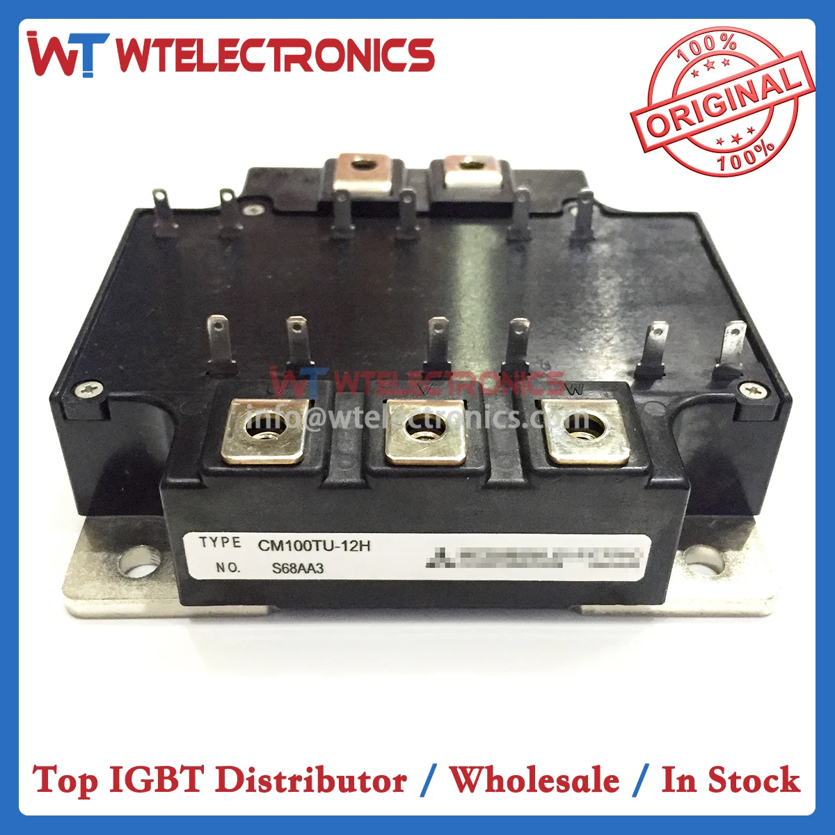 

Genuine CM100TU-12H IGBT Module CM100TU 12H CM100TU12H