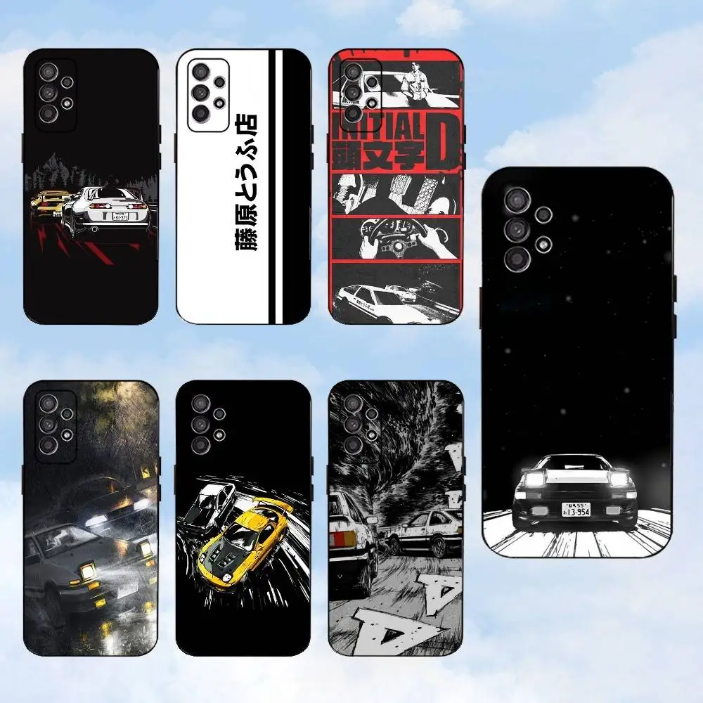 

Anime I-Initials D Phone Case For Samsung S25,S24,S23,S22,S21,S20,S10,Ultra,Plus,Lite,FE,Soft Silicone Black Cover