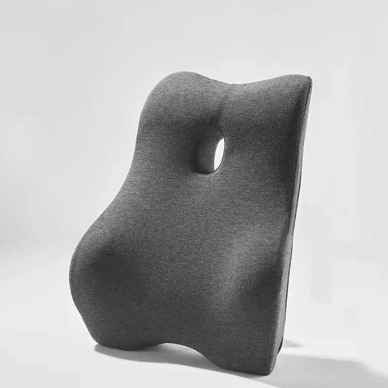 

Office Waist Pillow Ergonomic Lumbar Support Cotton 4D Curved Waist Pad Car Waist Rest Velvet cushion cover Floor chairs