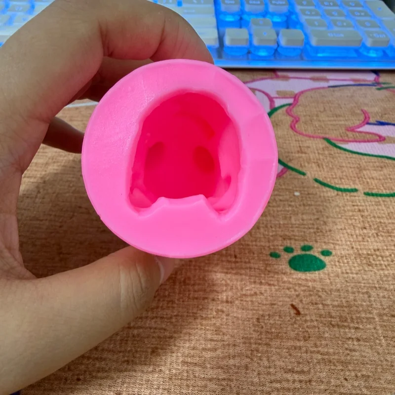 pockect elf 3D Candle Wax Anime Silicon Mold Cake Tools Cartoon Kids Chocolate Candy Dessert Cupcake Kitchen Baking Mould