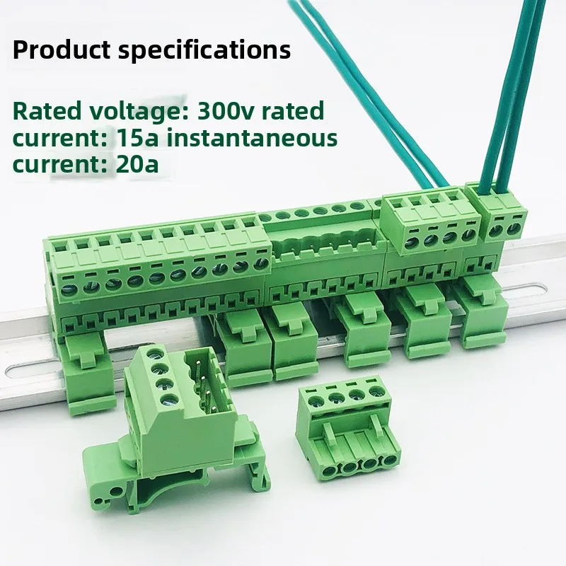 2EDG-UVK/K-5.08 Solderless Docking Rail Pluggable Terminal Block Mounted 15/35mm Rail Fixed