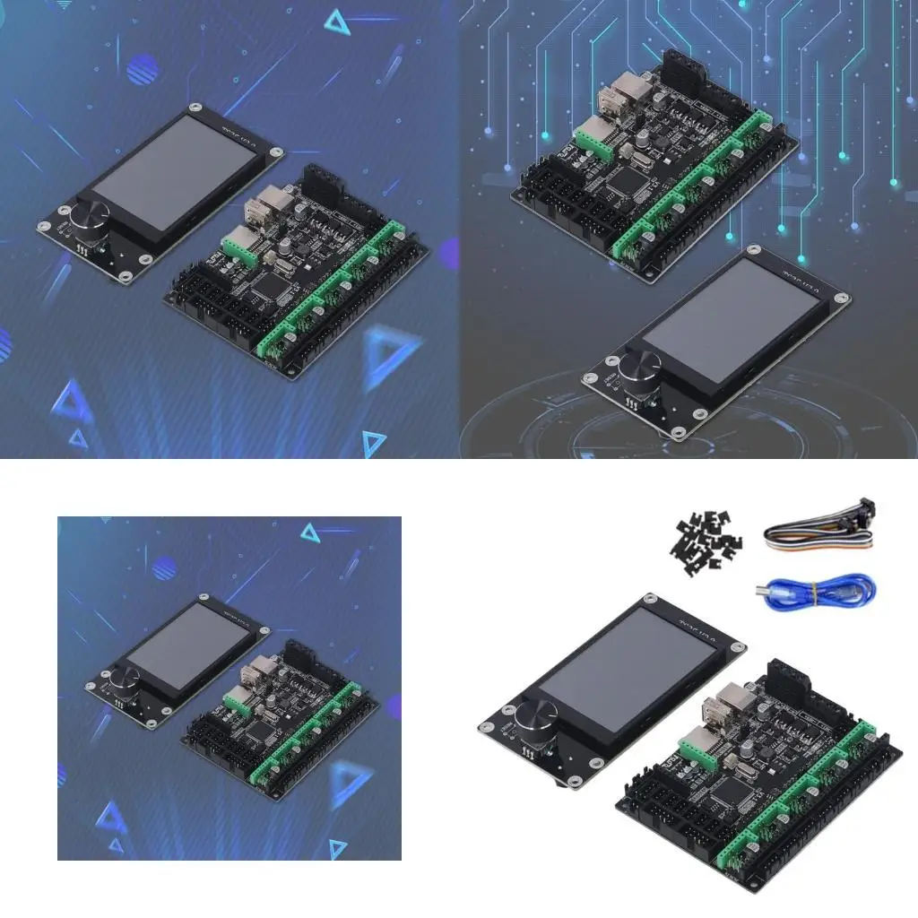 

R53C HPDXS002154 Точный контроль Printer Материнская плата с TFT -дисплеем 6 Двигатель, -принтер