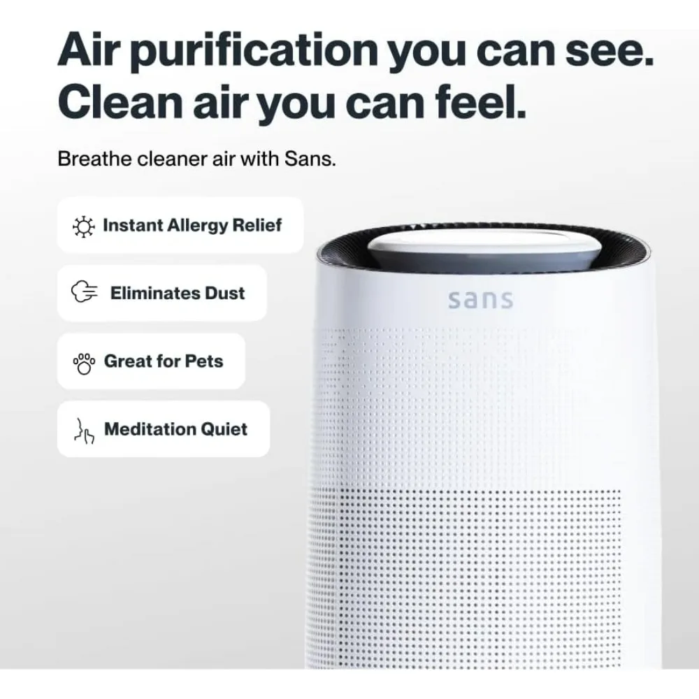 Air Purifier, 1560ft² Ultra-Quiet Home Air Purifier, Pre-Filter, Activated Carbon, UV-C Light, Protect From Odors, air Freshener